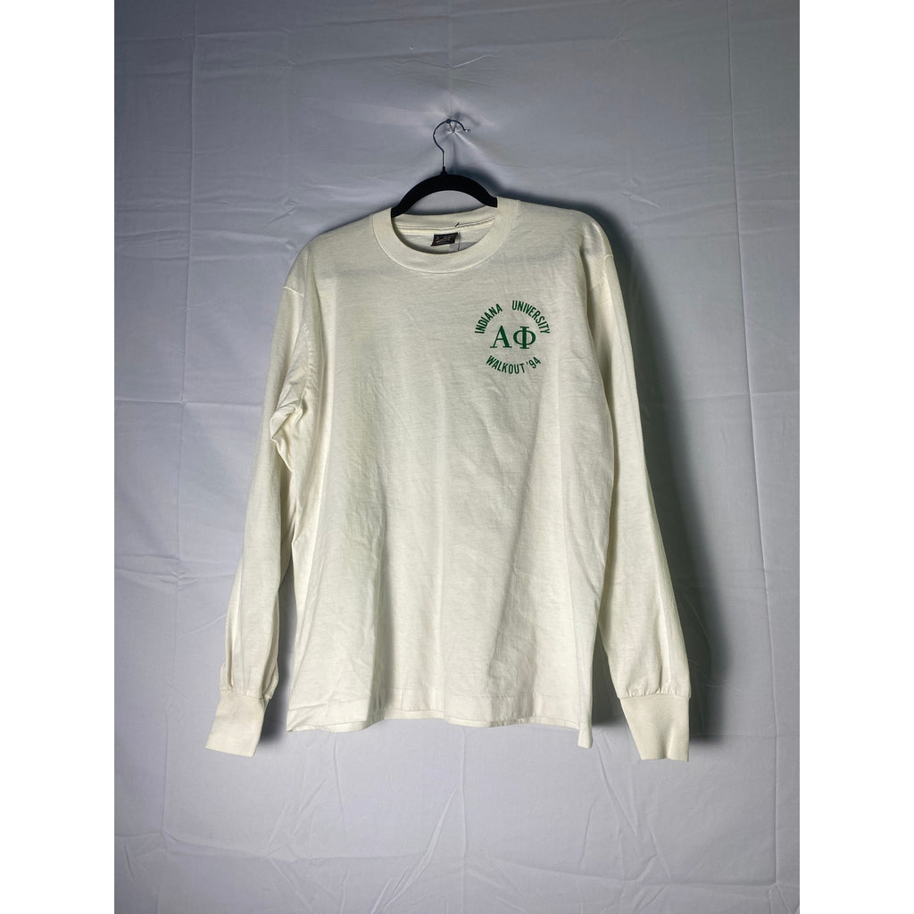 Fruit of the Loom Indiana University Magic Carpet Ride Long Sleeve Shirt Large