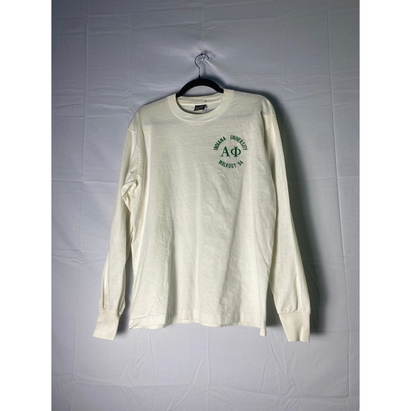Fruit of the Loom Indiana University Magic Carpet Ride Long Sleeve Shirt Large