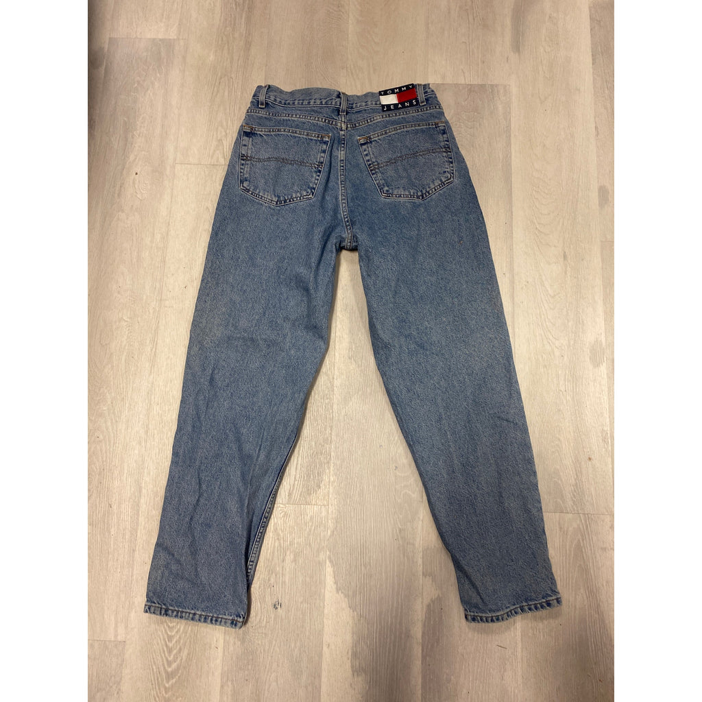 Vintage Tommy Hilfiger Jeans Blue Denim Light Wash Straight Leg Men's 33x32
