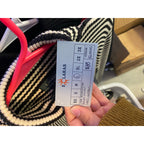 Ralph Lauren Black White Striped Pullover Turtle Neck Sweater Women's Size Large