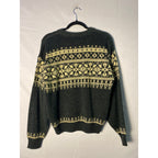 Vintage Dark Green Knit Sweater