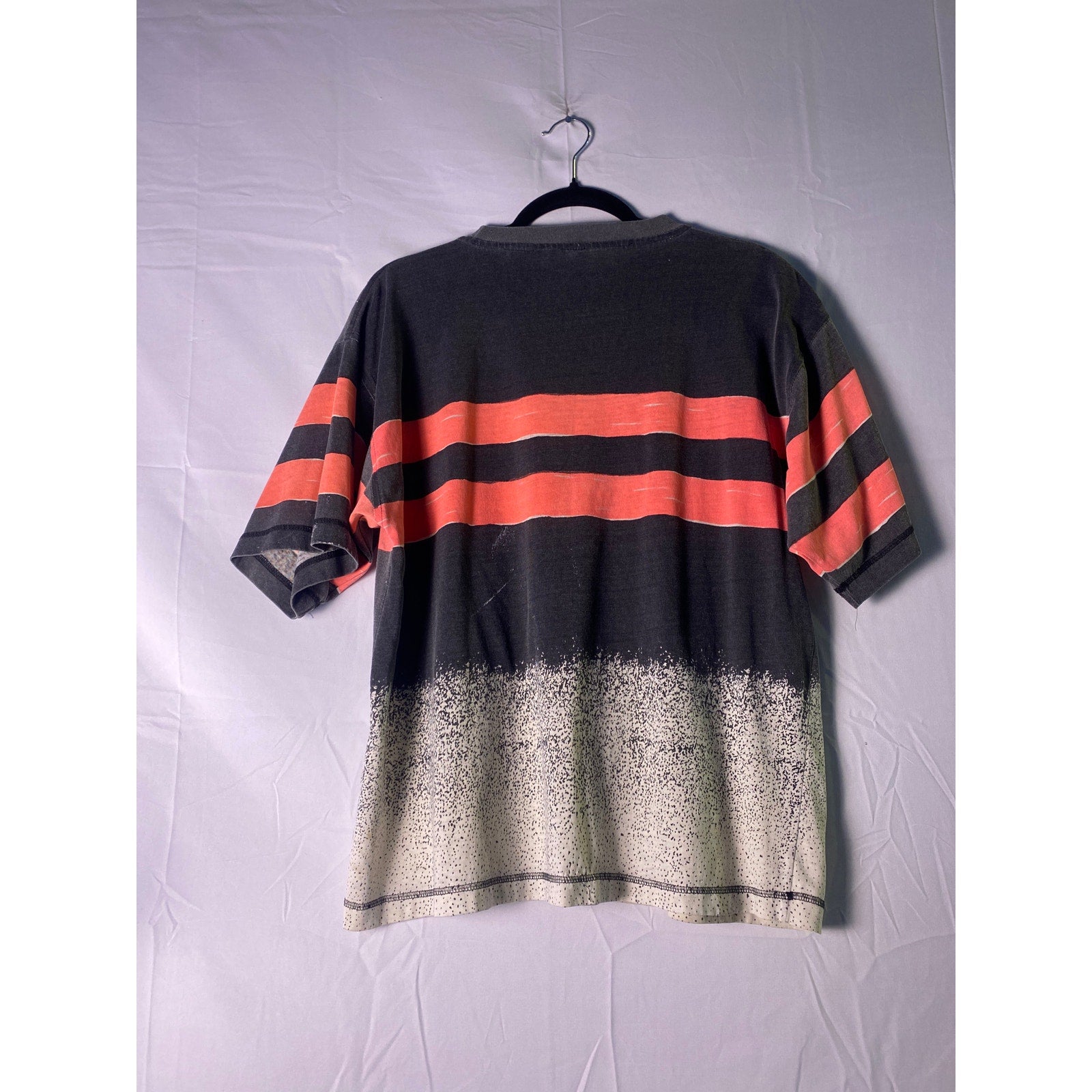 Vintage BB SURF Hot Pink Dark Gray White Allover Print T-shirt Men's Size Medium