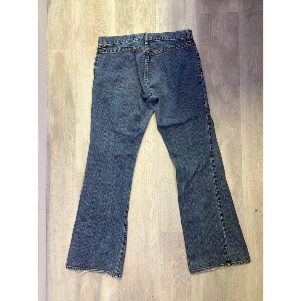 2002 Gap Long & Lean Stretch Jeans Blue Denim Bootcut Women's Size 10R