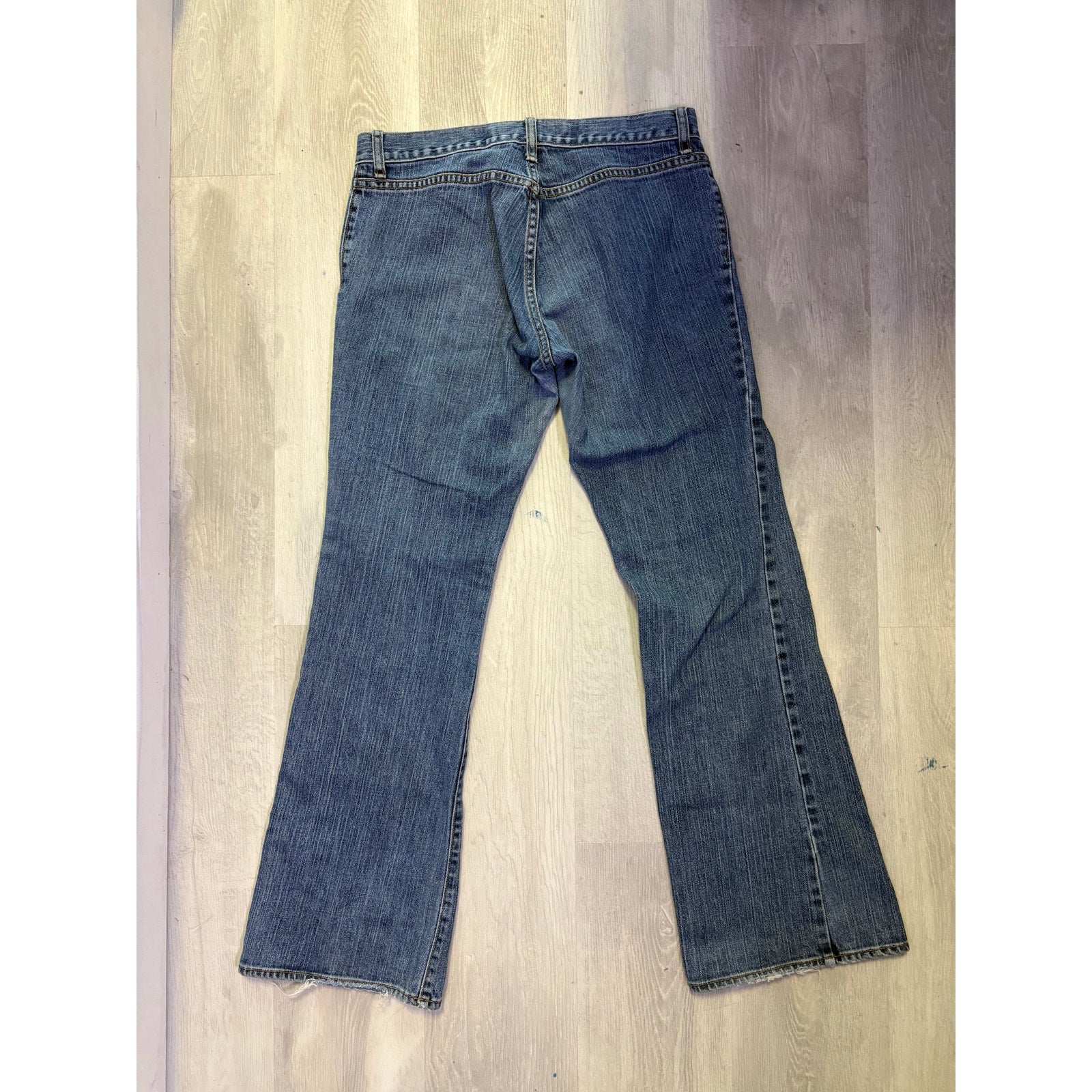 2002 Gap Long & Lean Stretch Jeans Blue Denim Bootcut Women's Size 10R