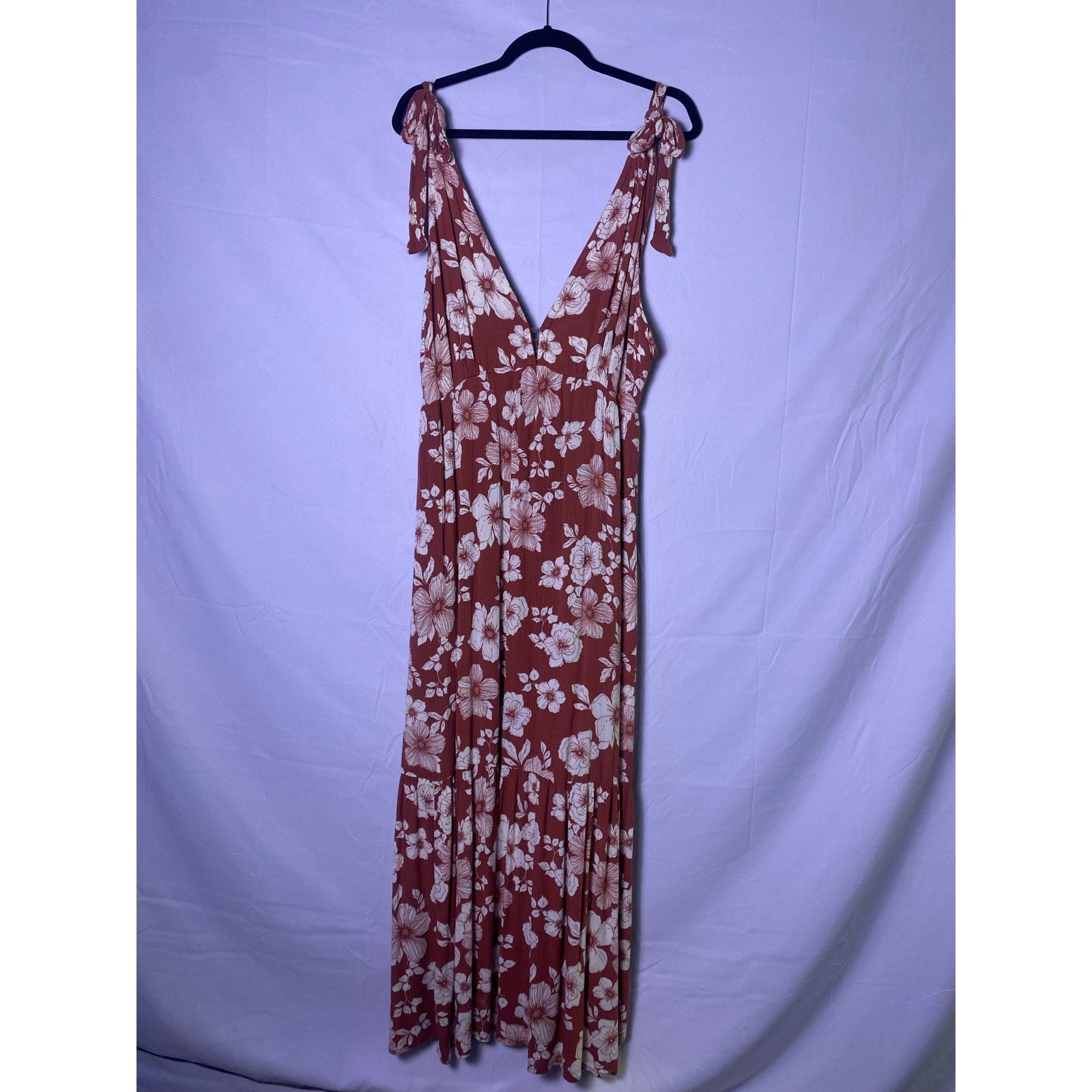 Tropical Floral Maxi Dress