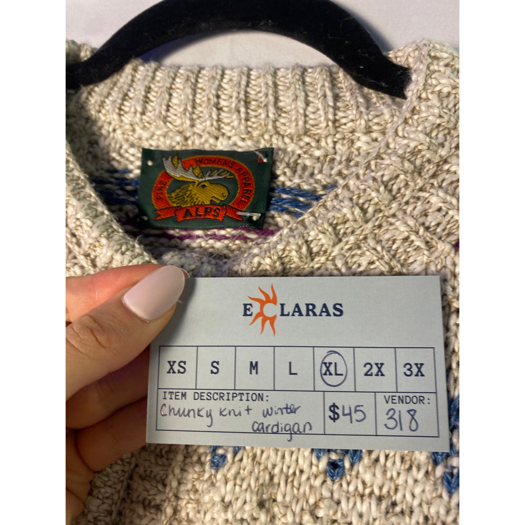 ALPS Chunky Knit Winter Cardigan