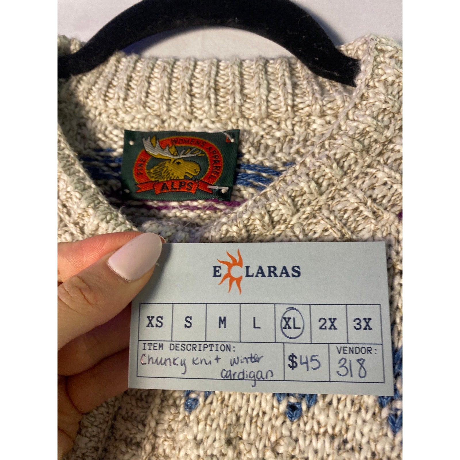 ALPS Chunky Knit Winter Cardigan