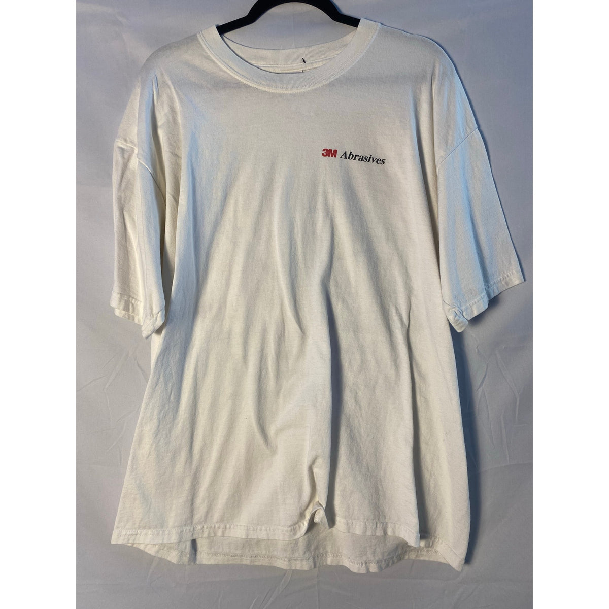 Gildan NASCAR 3M Abrasives Sponsored White Racing Graphic Print Shirt Men's XL