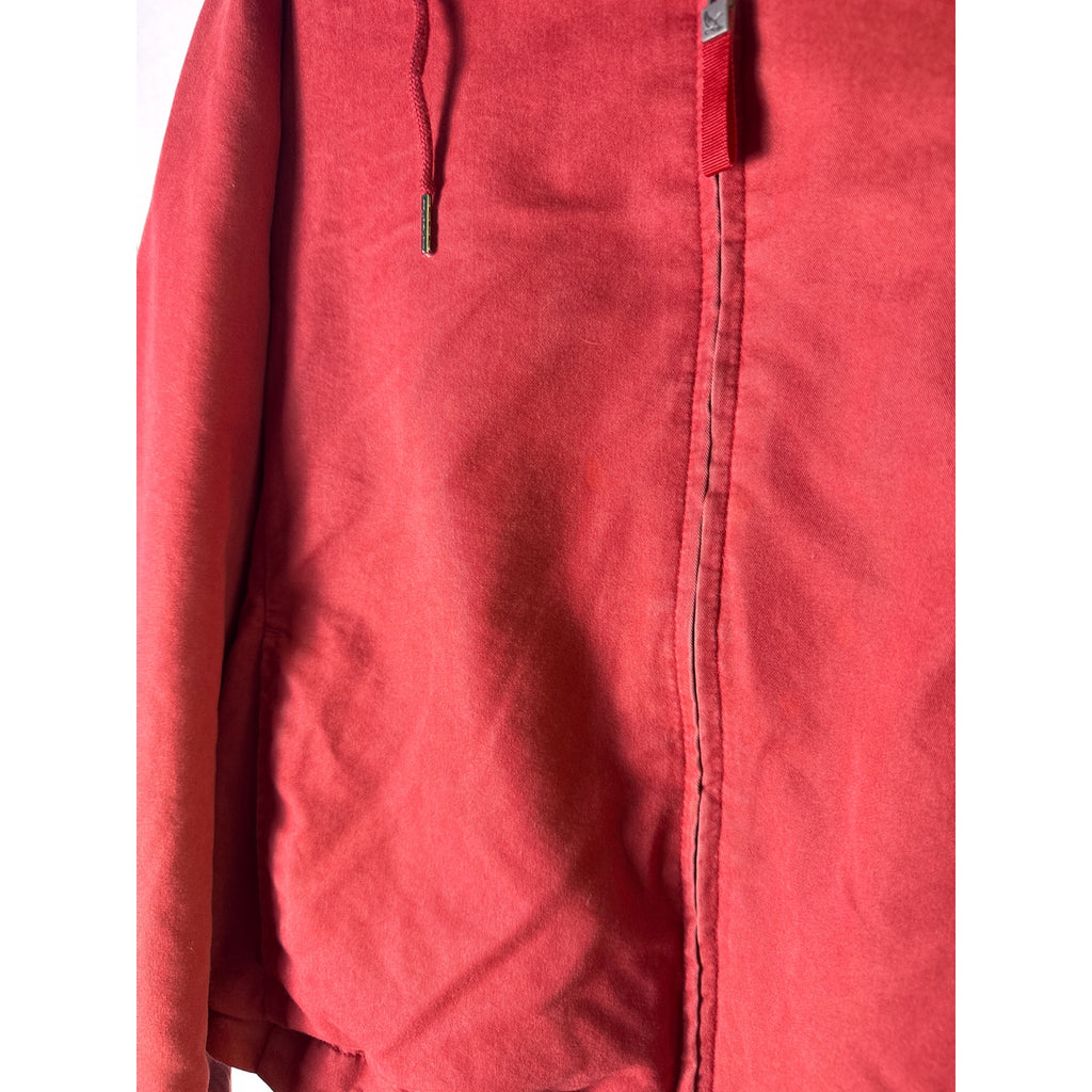 Vintage Eddie Bauer Red Zip Hoodie – M
