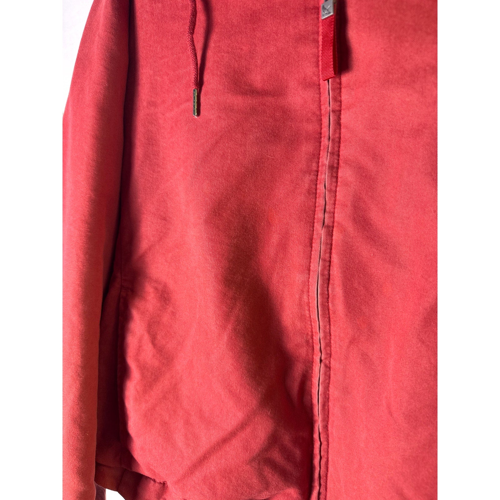 Vintage Eddie Bauer Red Zip Hoodie – M