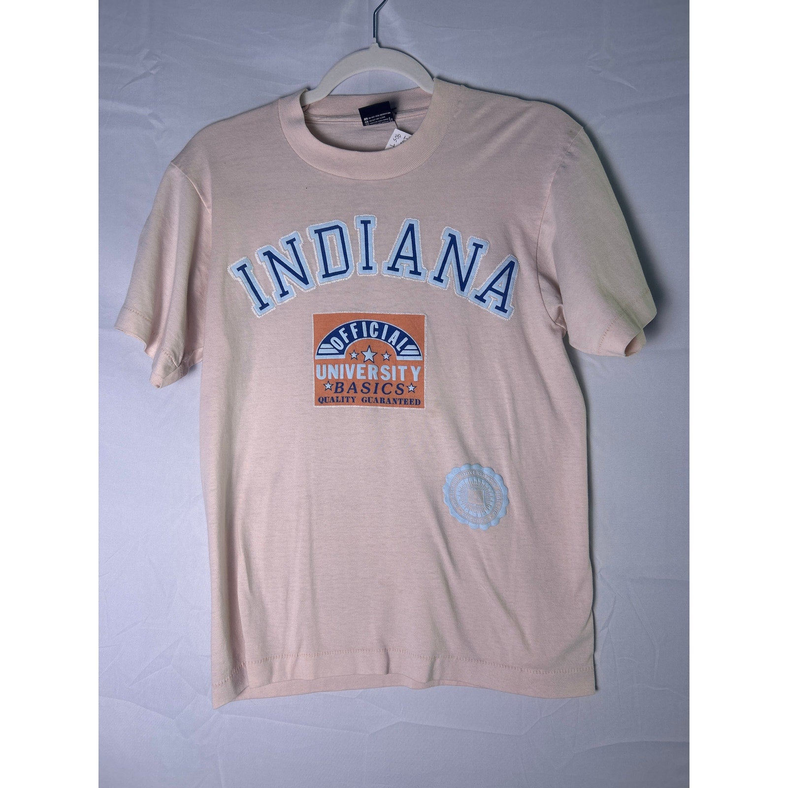 Vintage Screen Stars IU Indiana University Graphic Print Pink T-shirt Women's M