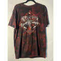 Affliction Freedom Defender T-Shirt Black Red Graphic Print Shirt Men's Large