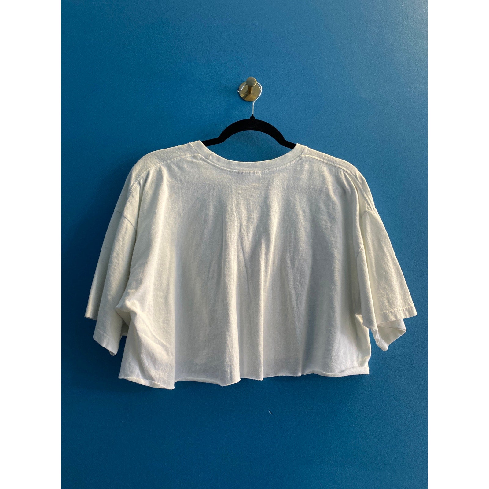 Nike PORTLAND Print Crop Top White Shirt Women's Size Large