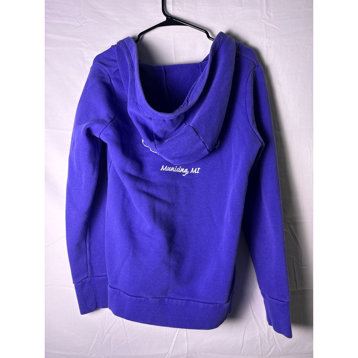 Harley Davidson Motorcycles Bald Eagle Munising, Michigan Purple Hoodie Retro Women's Medium