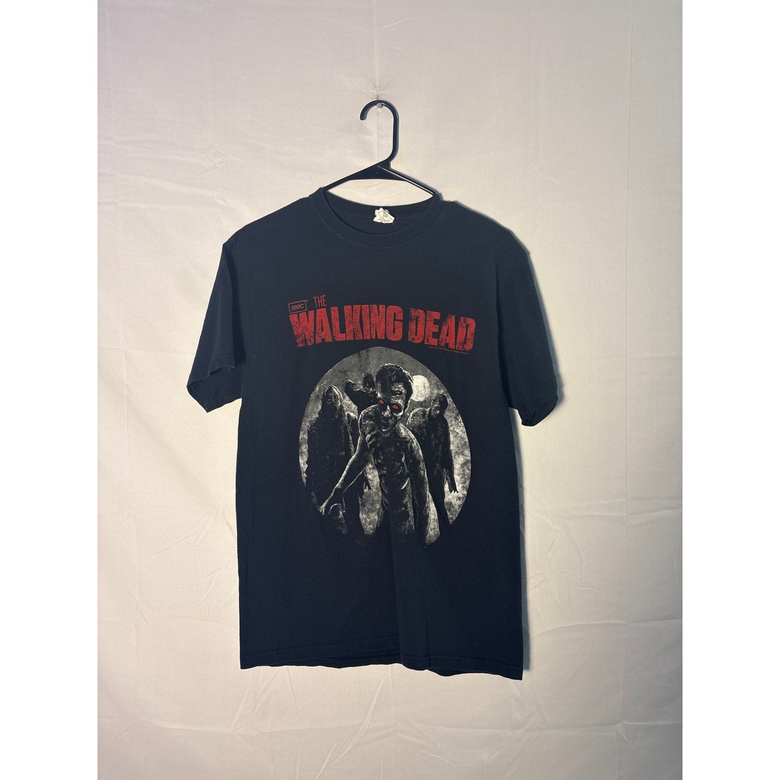 The Walking Dead Black AMC TV Show 2012 Zombie Horror Men's Size Medium