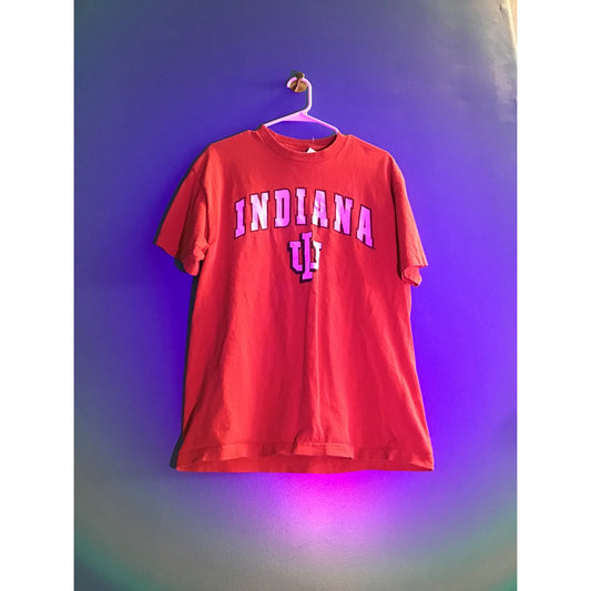 Alstyle Apparel & Activewear IU INDIANA Logo CrewNeck Red Shirt Women Size Large