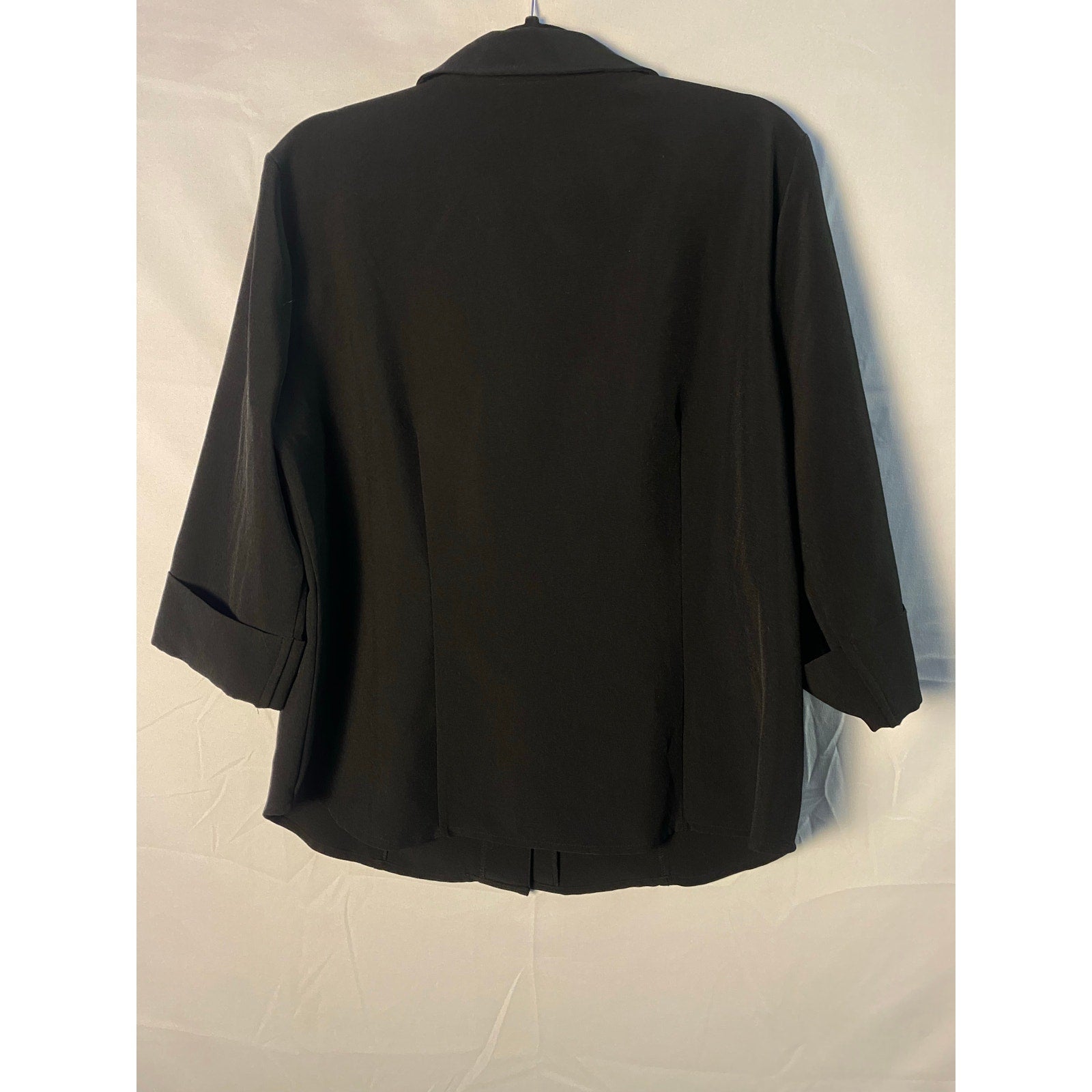 Vintage Kathy Che Blouse 3/4 Sleeve with Silver Eye Rivet Decorations Size Large