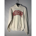 Vintage 90s Basset Walker INDIANA University White Hoodie Pullover Men's Medium