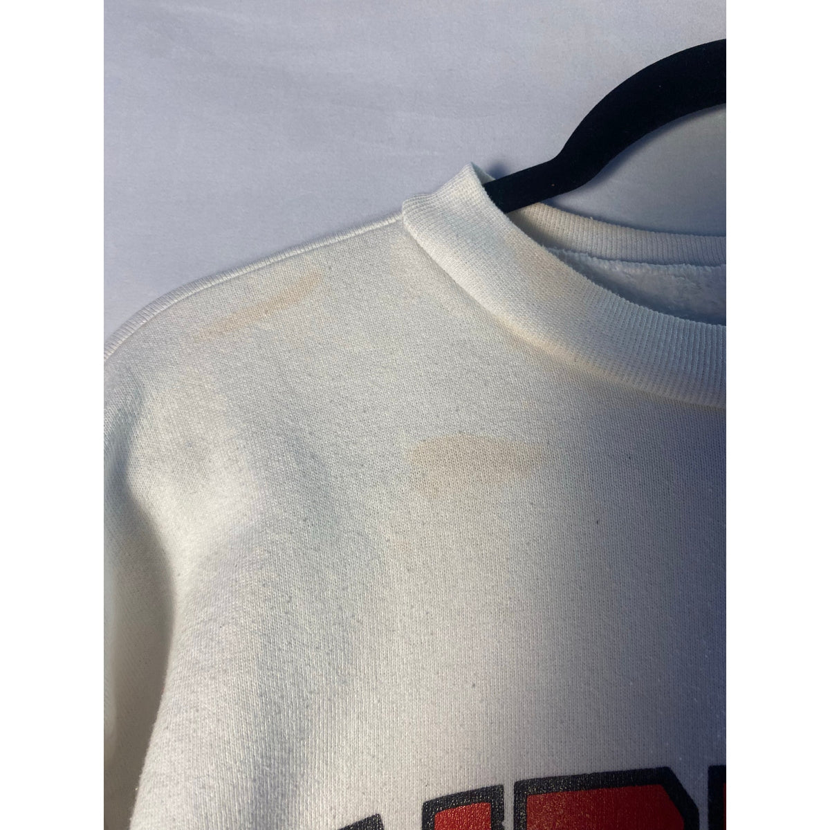 Vintage 80s IU Indiana University Medallion White Crewneck Sweater Men's Large