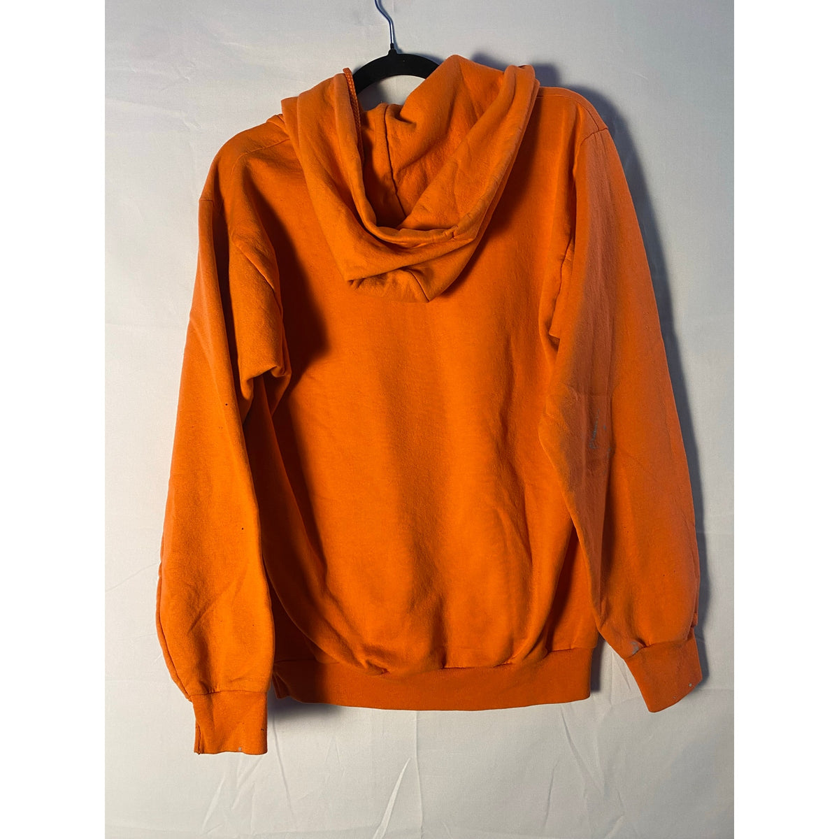 Port and Company Indiana Pink Graphic Print Logo Orange Pullover Hoodie Sz Small