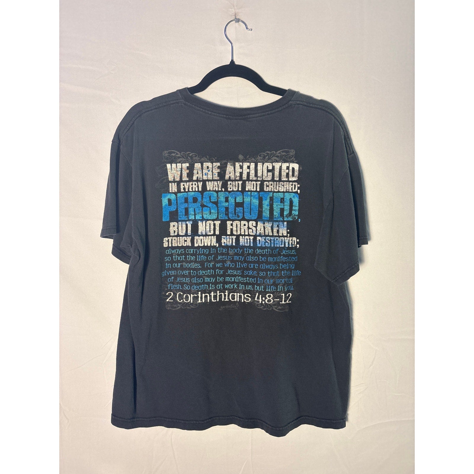 I Could Be Caught Dead Wearing This 53 Countries 2 Corinthians 4:8-12 Jesus Tee Size Large