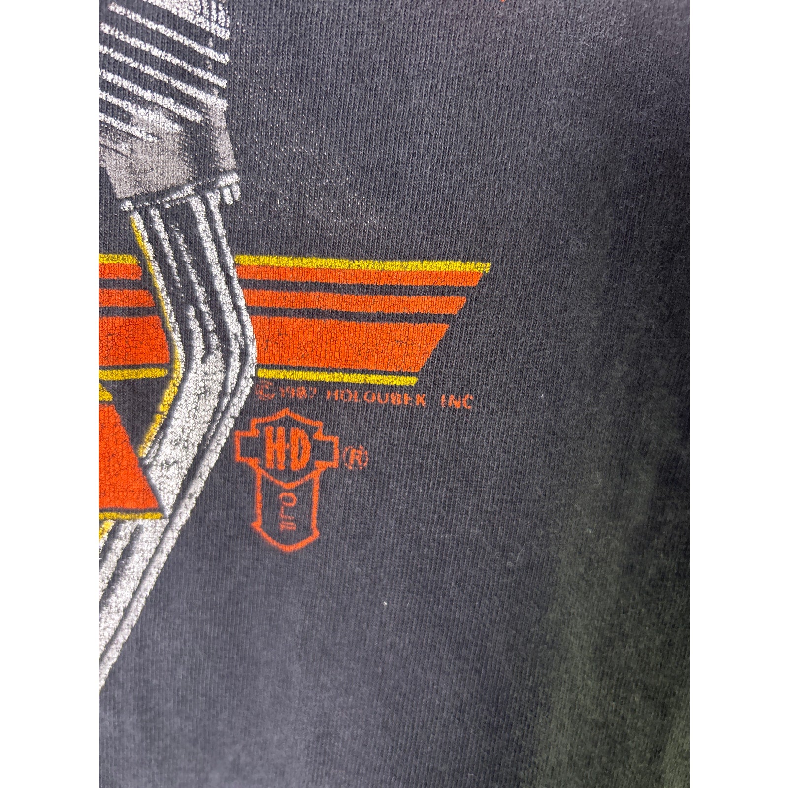 Fruit of the Loom Harley Davidson V-Twin St. Marten Black Tank Top Women's Large