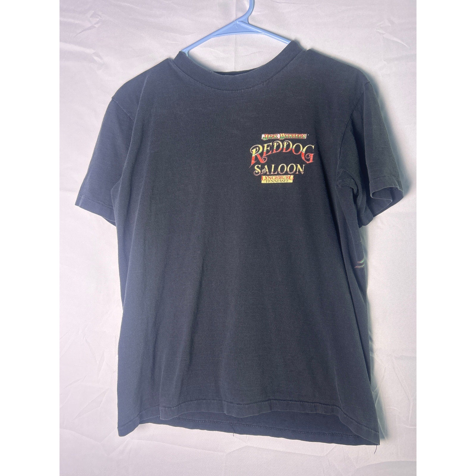 Vintage 90s Red Dog Saloon Jack Daniel’s Whiskey Black Shirt Men's Size Medium