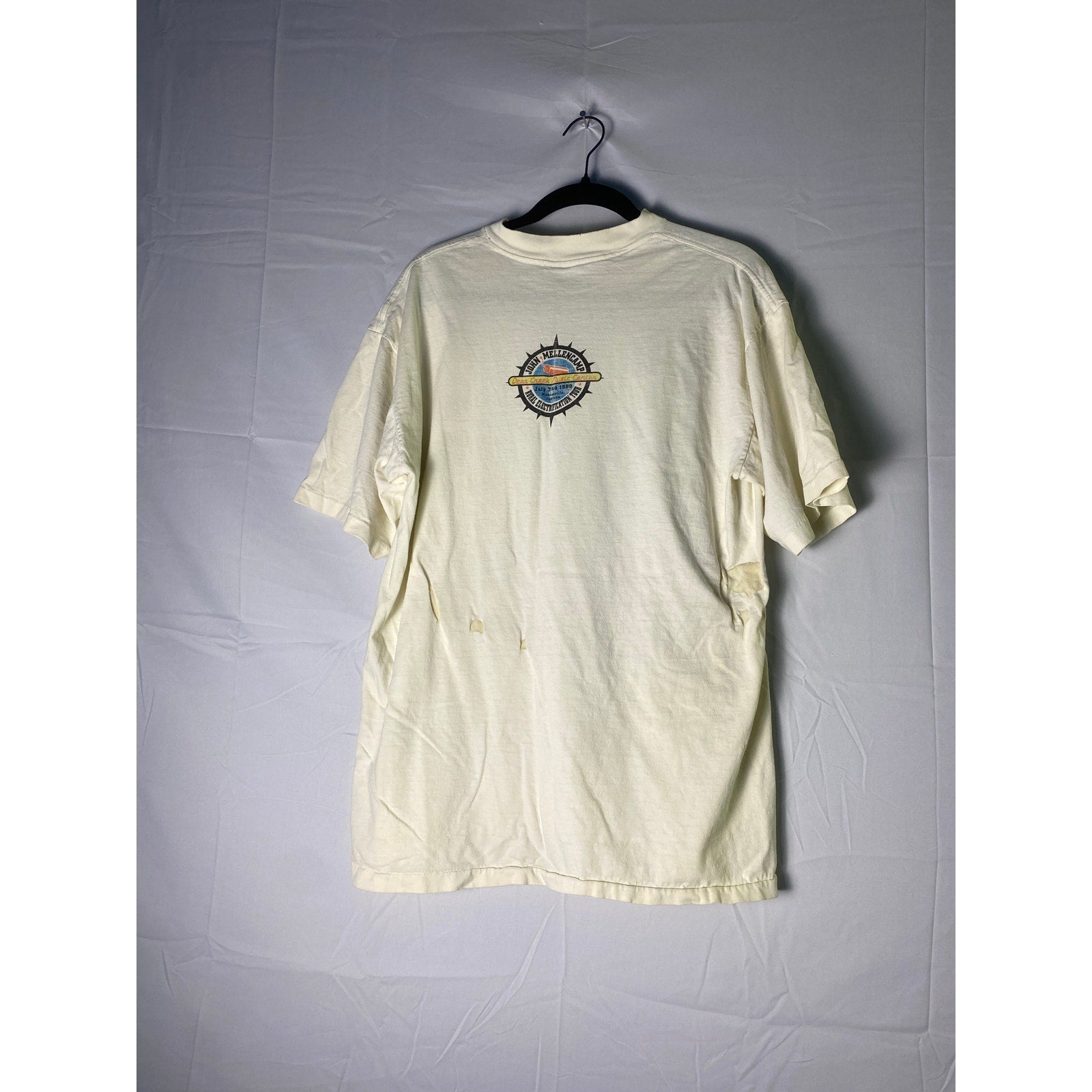 Vintage Allsport JOHN MELLENCAMP Tour 1999 Tee Shirt Men's Size XL