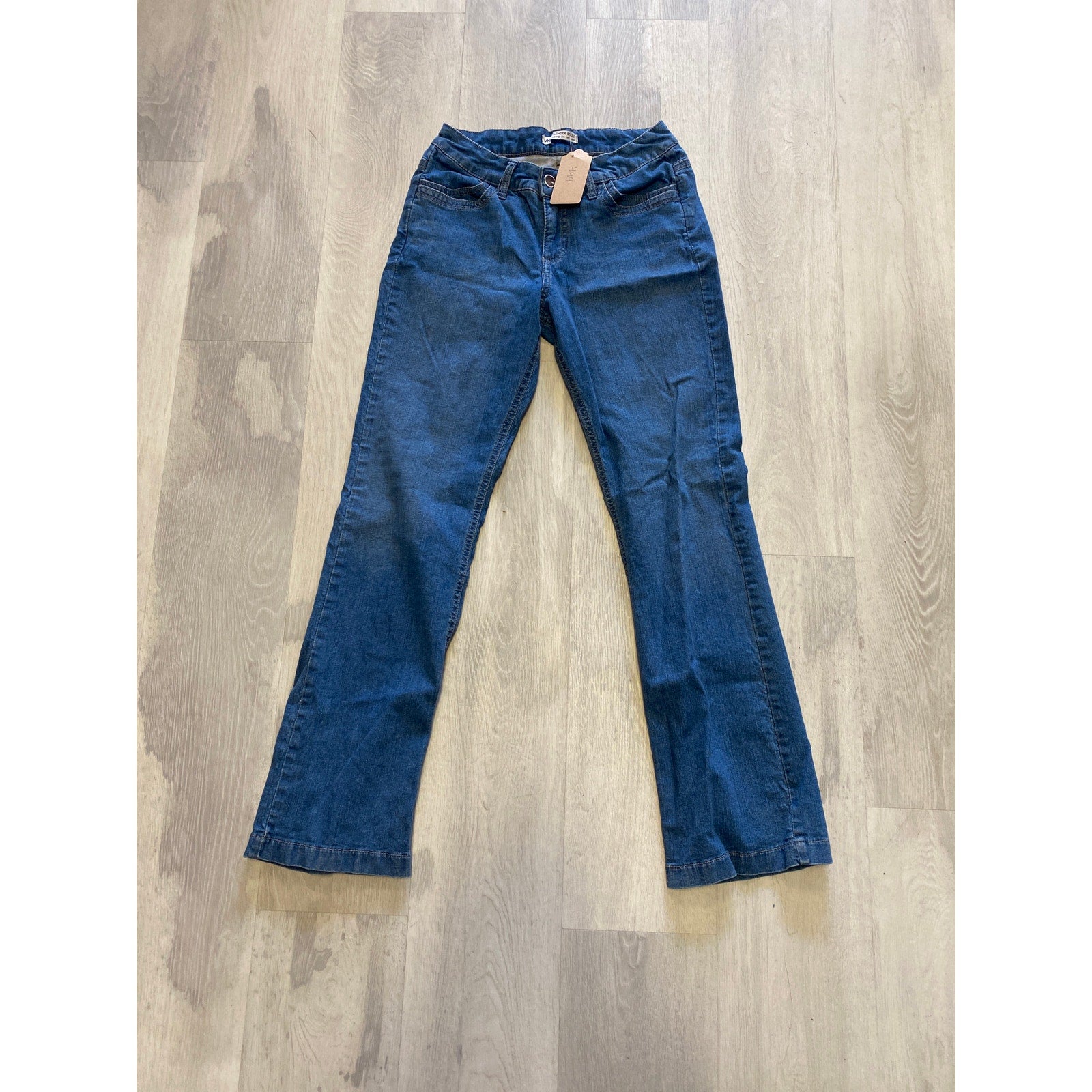 Lee Slender Secret Stud Pocket Denim Bootcut Jeans Dark Wash Women's 6 Shorts