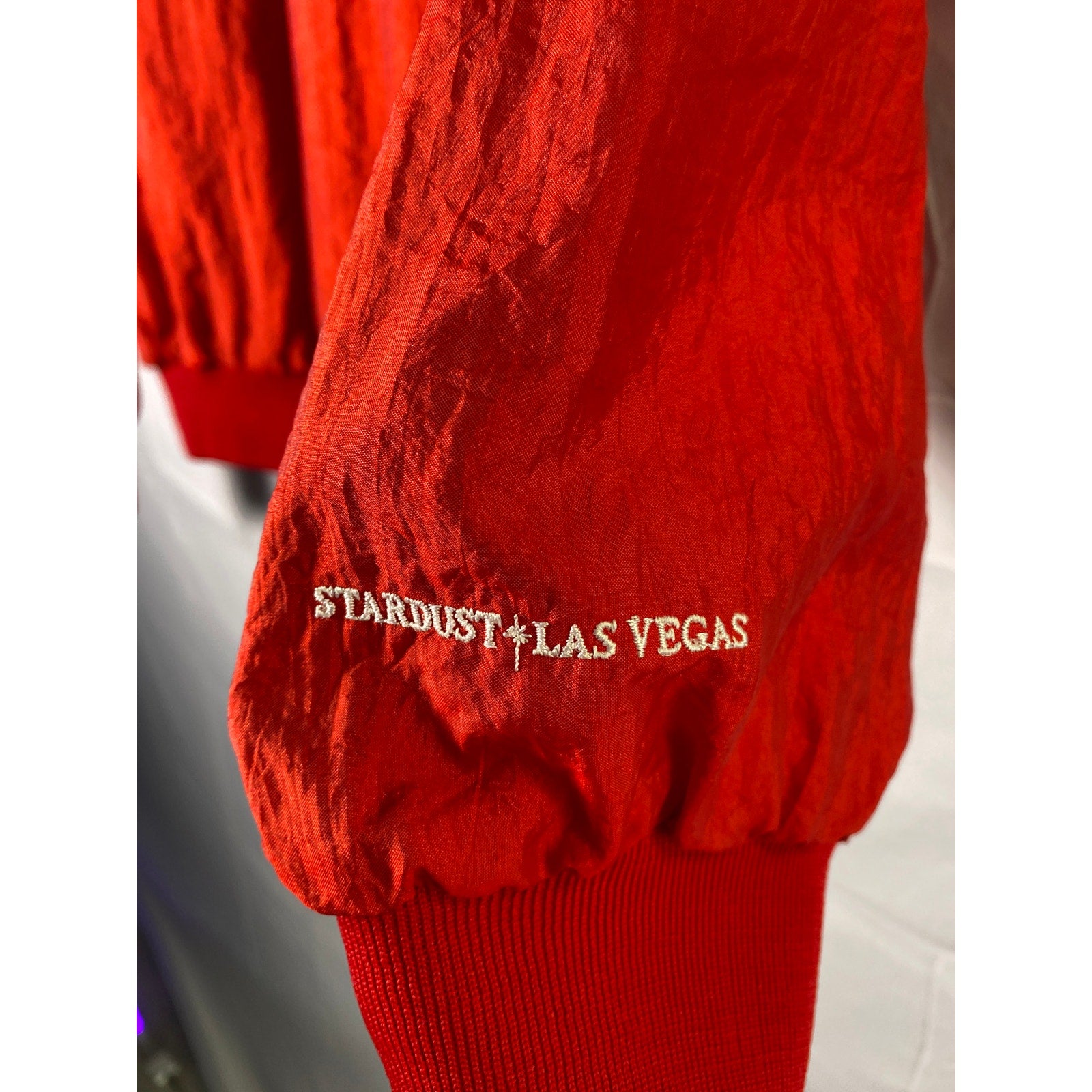 CSE Girard Keno Tournament Stardust Las Vegas Red Full Zip Windbreaker Jacket XL