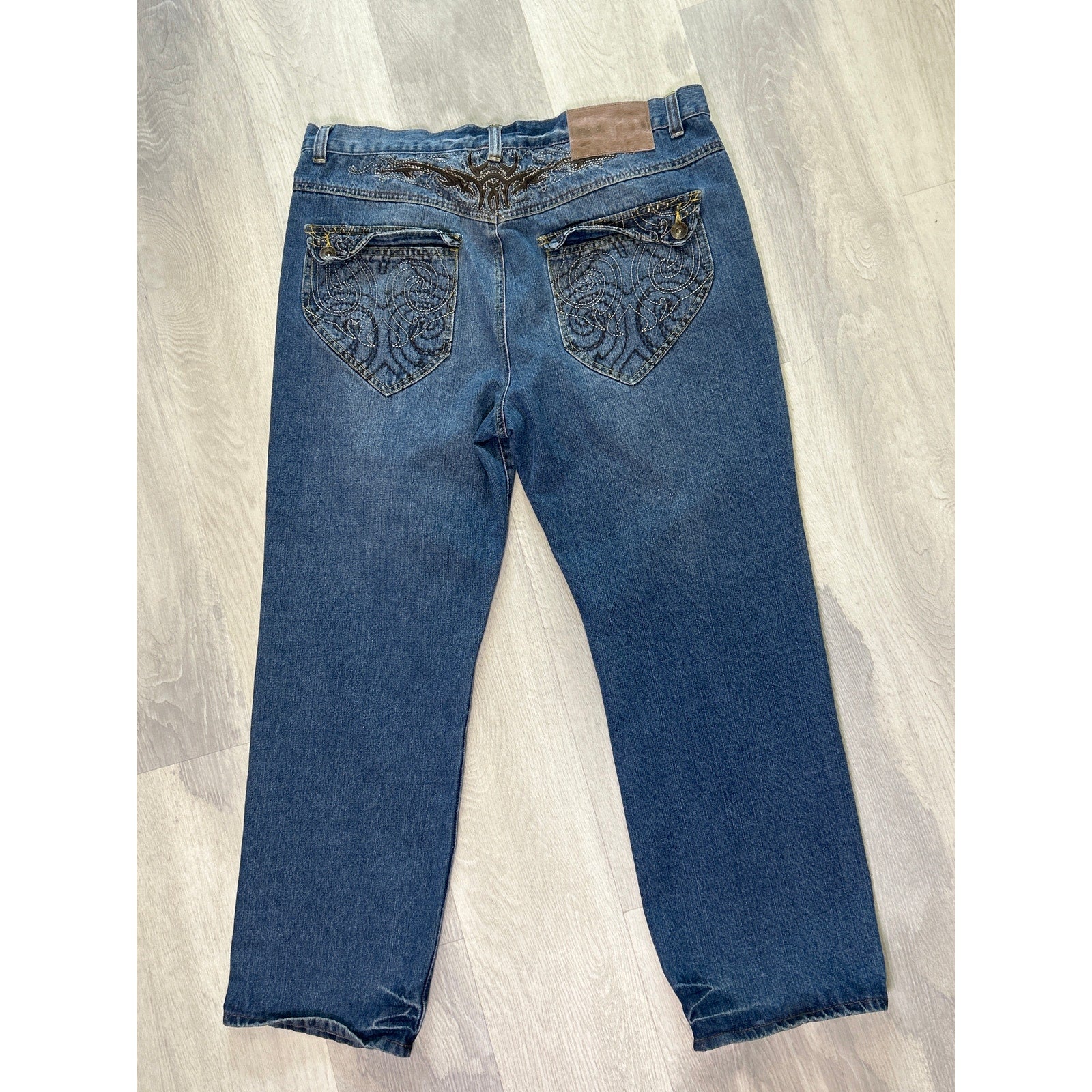 Vintage  Phat Farm Blue Denim Straight Leg Medium Wash Men's Size 40/32