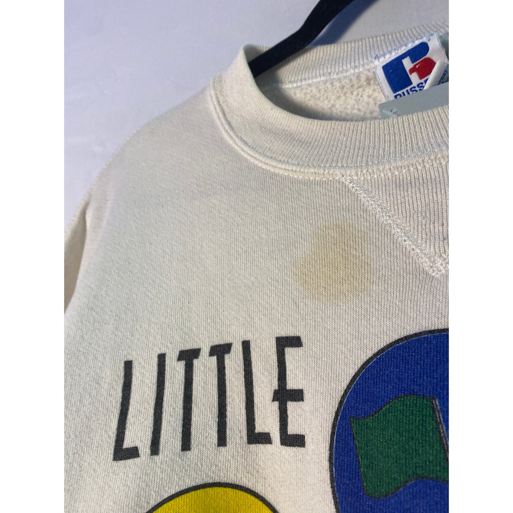 Vintage 90s Russel Athletics Little 500 Crewneck White Sweater Men's Size XL