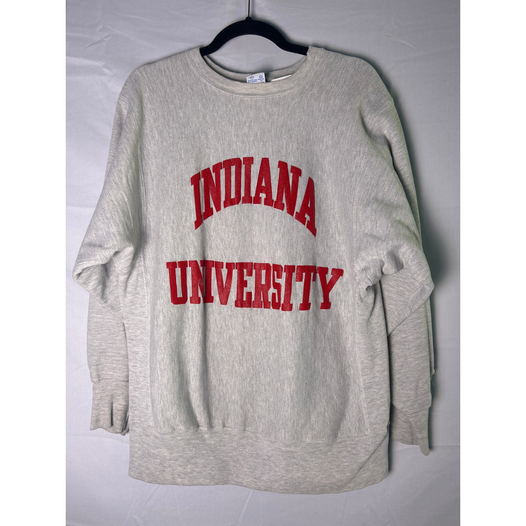 Champion Indiana University Gray Crewneck Sweatshirt Women's Size Large
