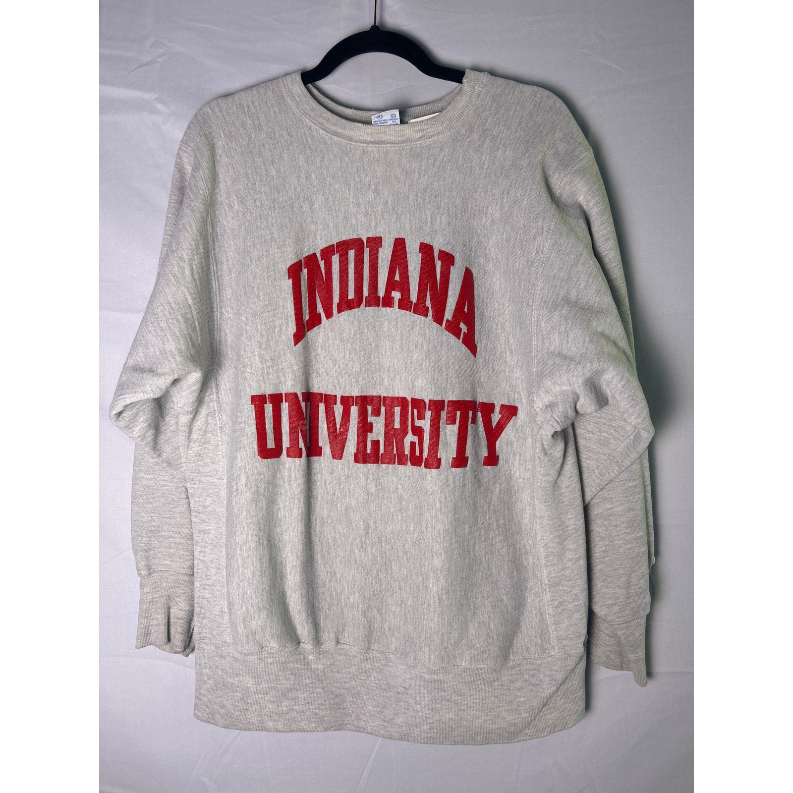 Champion Indiana University Gray Crewneck Sweatshirt Women's Size Large