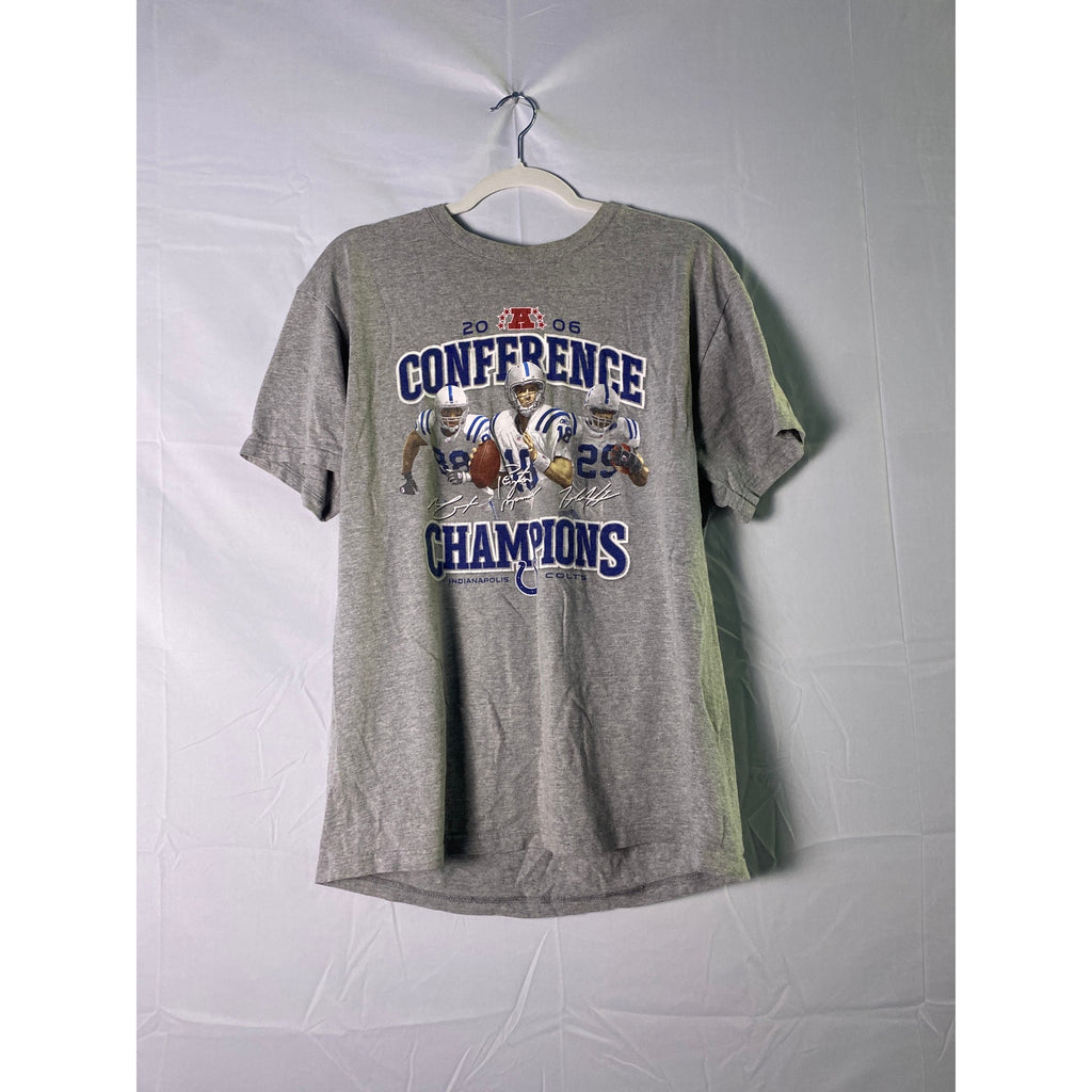 NFL Indianapolis COLTS 2006 Conference Champions Graphic T-shirt Men's Large