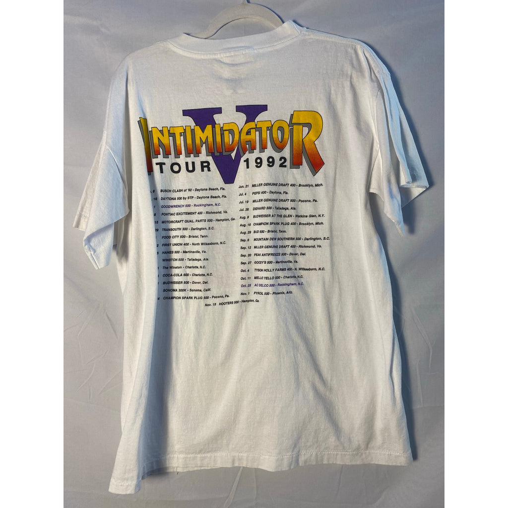 Sports Image Dale Earnhardt Intimidator Tour 1992 Winston Cup White Shirt Large