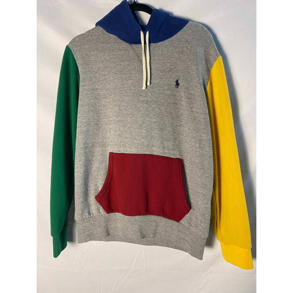 Polo Ralph Lauren Primary Colorblock Gray Hoodie