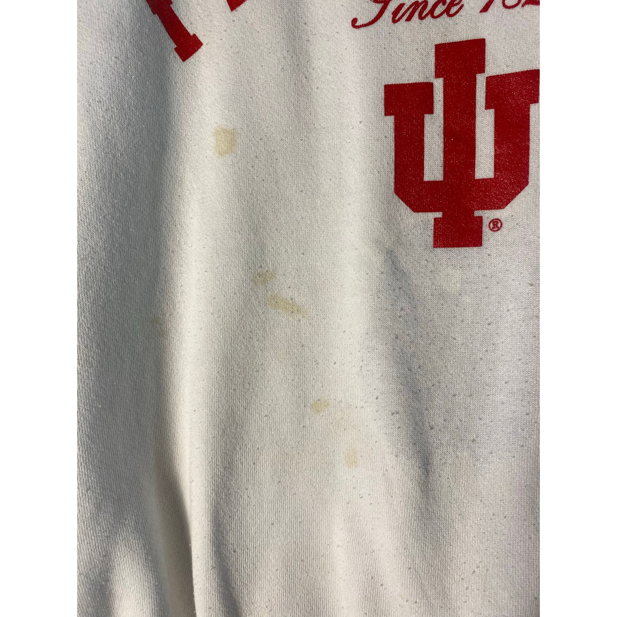 Hoosiers Of Indiana SINCE 1820 White Crewneck Sweater Men's Size Large Pullover