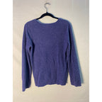 Croft & Barrow Extra Soft Fabric V-neck Pullover Blue Sweater Women's Size XL