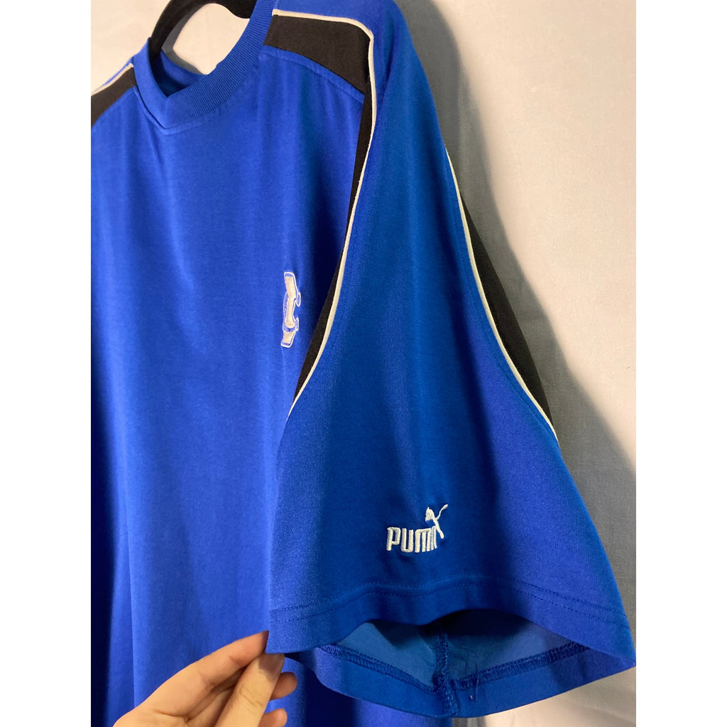 Puma Athletic Indianapolis Colts Logo Blue Shirt Embroidered Men's XL-2X