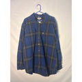 Carhartt Button Up Blue Plaid Flannel Long Sleeve Shirt Original Fit Men XL Tall