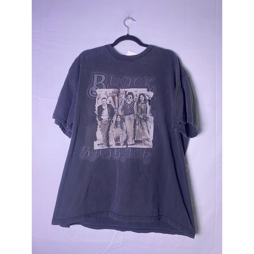 Vintage Black Sabbath Winterland Graphic Print Black T-shirt Men's Size XL
