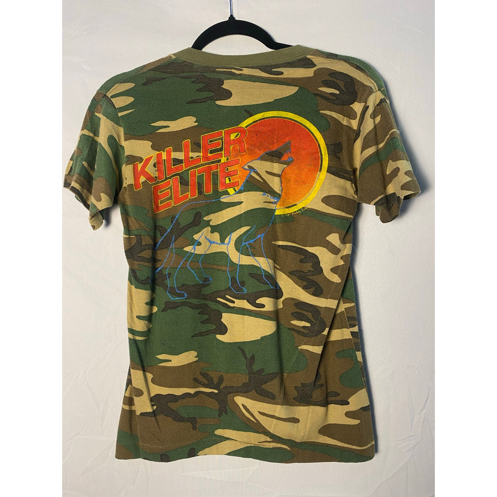 Vintage Tee Jays Ted Nugent Green Camouflage Shirt Men's Size Small