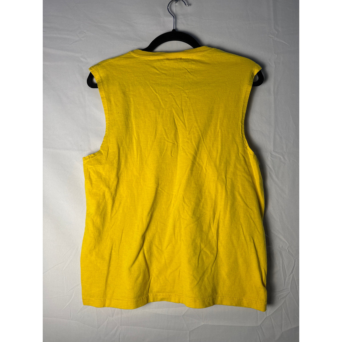 Vintage Nike Yellow Crewneck Tank Top Logo Swoosh Embroidered Men's Large