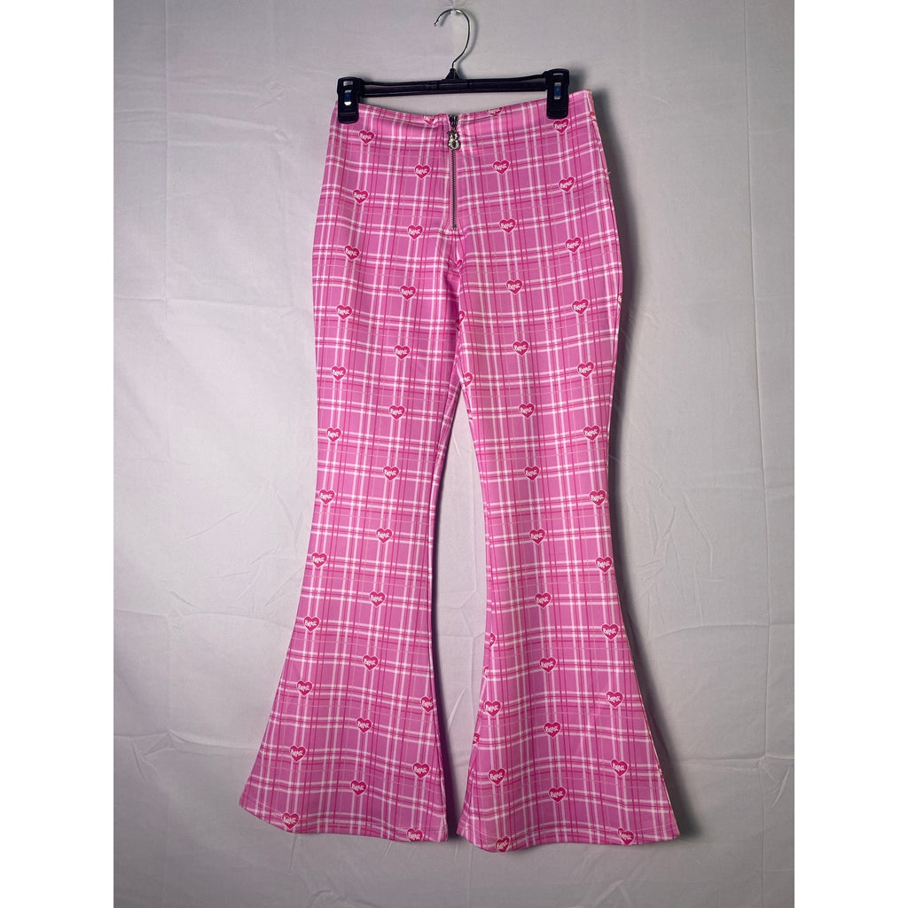 Dolls Kill x Bratz Pretty In Punk Plaid Flared Pants Women's Size Small
