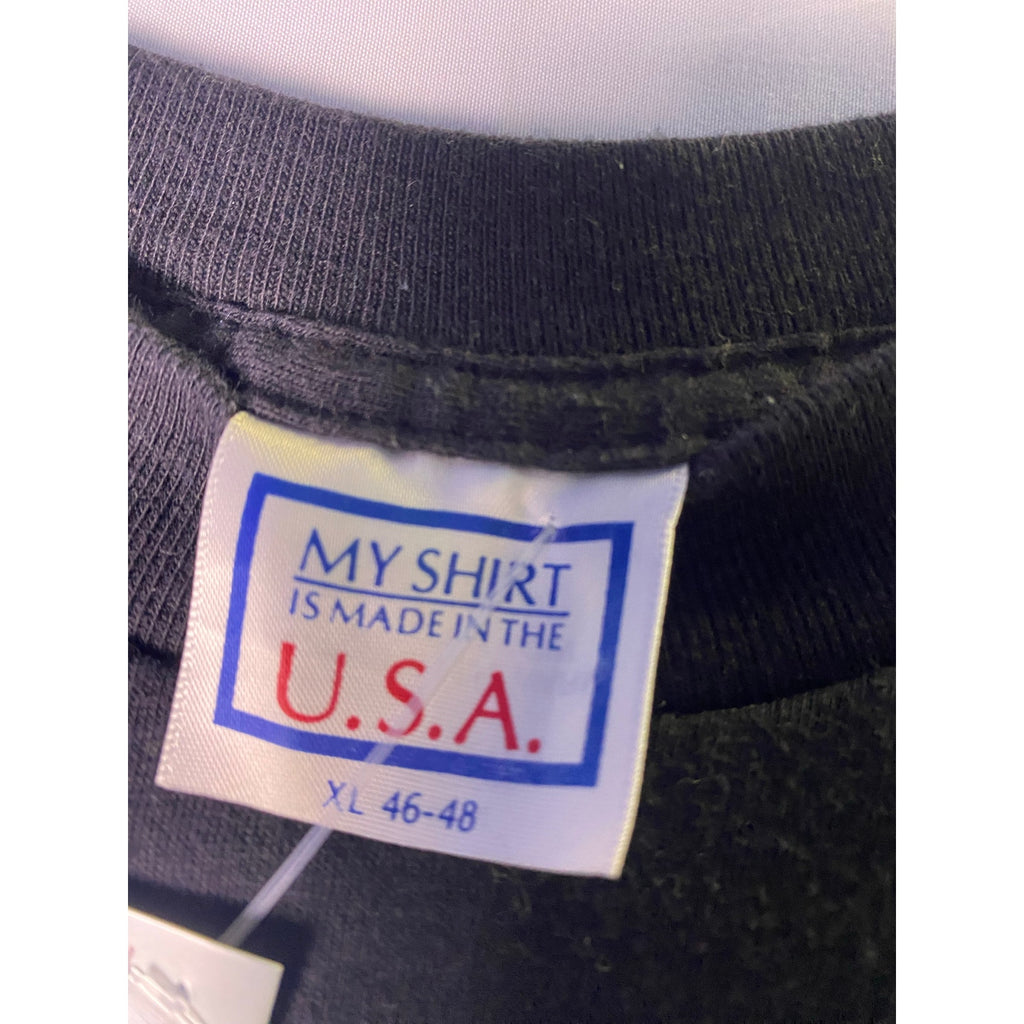 90s Vintage Low Rider Mexico Flag Black Tee Shirt Men's Size XL Graphic Print