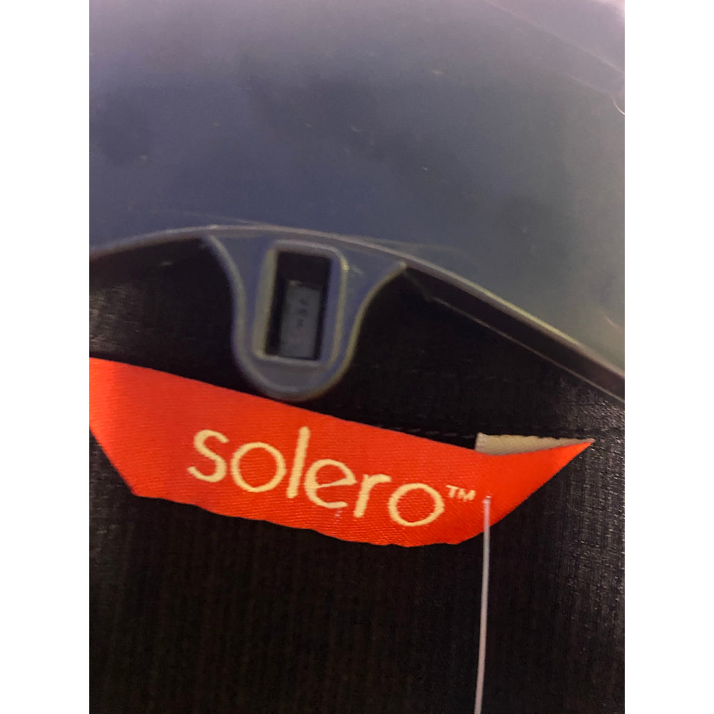 Solero Black Short Sleeve Button Up Shirt Men's Size Large/XL Formal Career