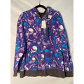 Hybrid Purple Skull Reversible AOP Zip-Up Hoodie
